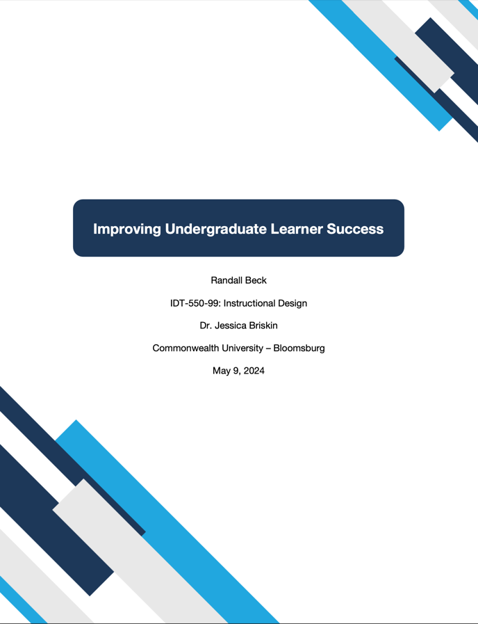 Improving Undergraduate Learner Success