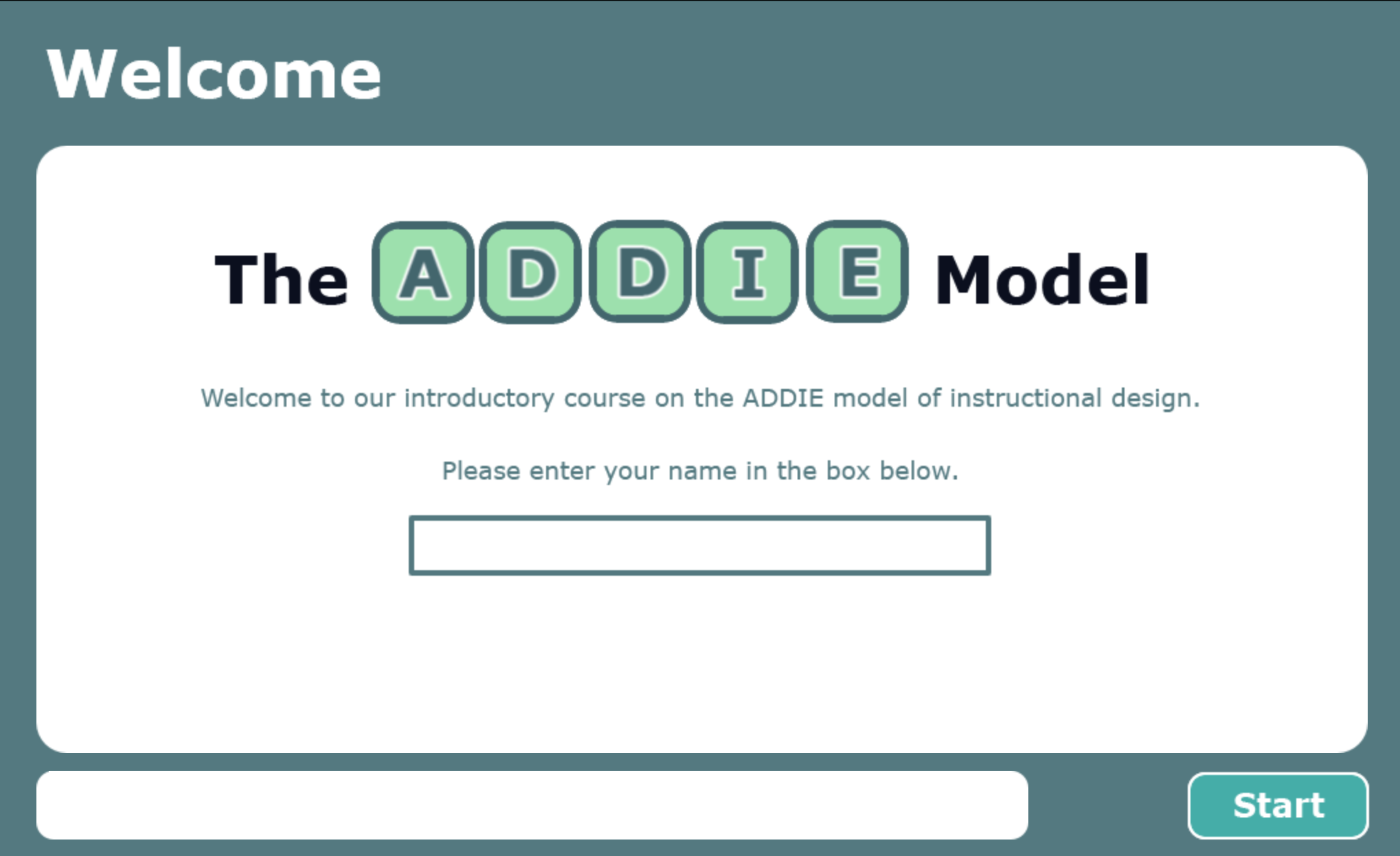 ADDIE Introduction
